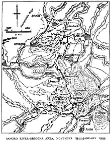 Black and white map of an area